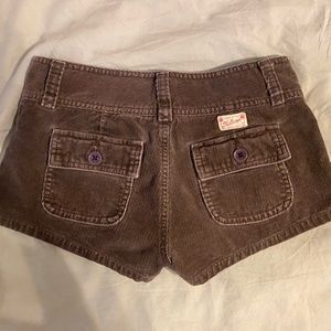Hollister Brown Corduroy Mini Shorts, 0